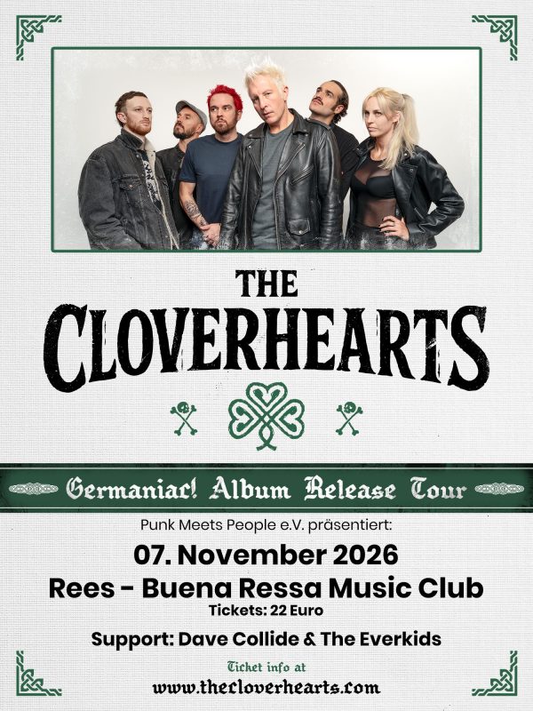 PMP Show - The Cloverhearts, Dave Collide & The Everkids