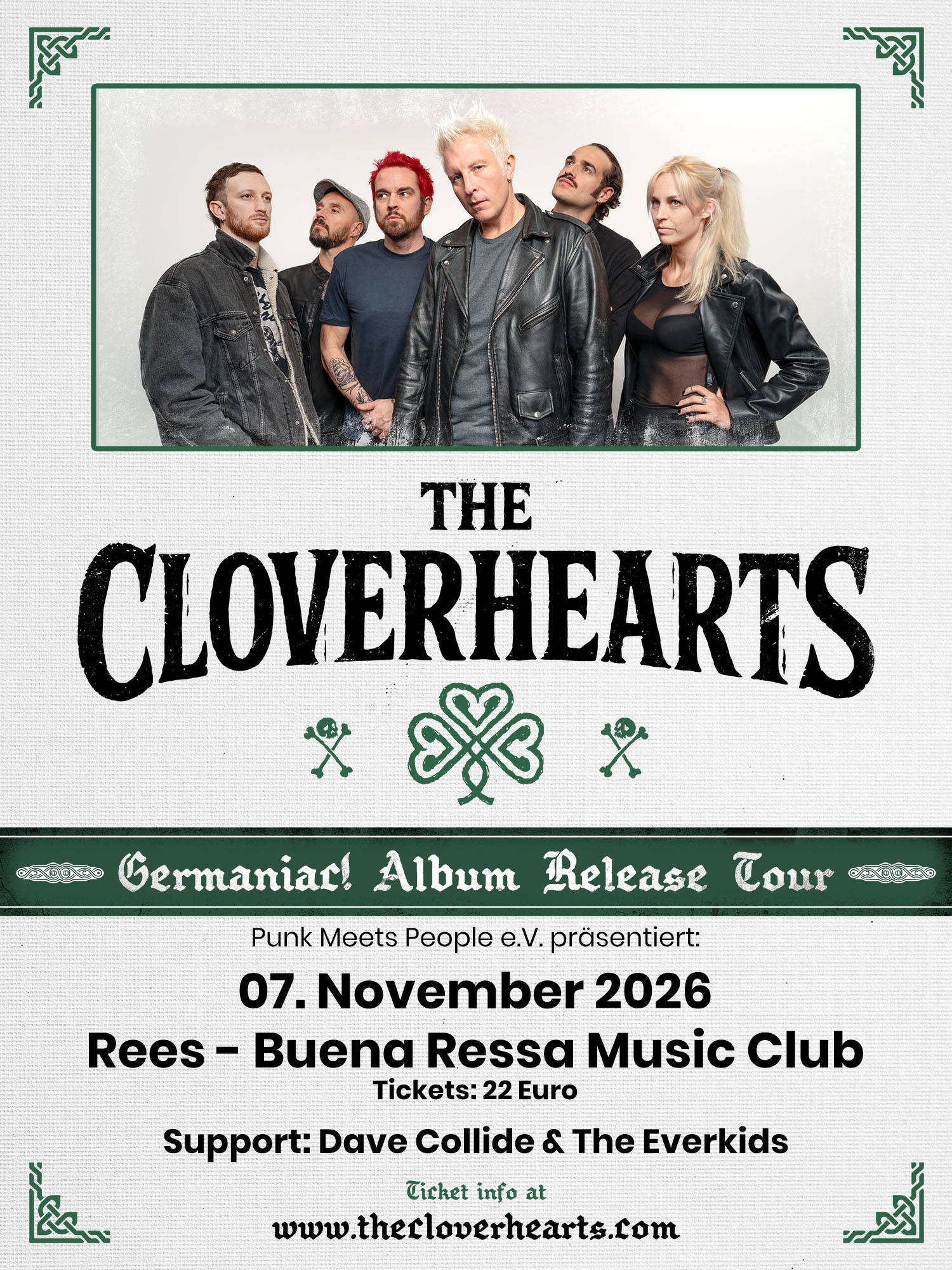 PMP Show - The Cloverhearts, Dave Collide & The Everkids